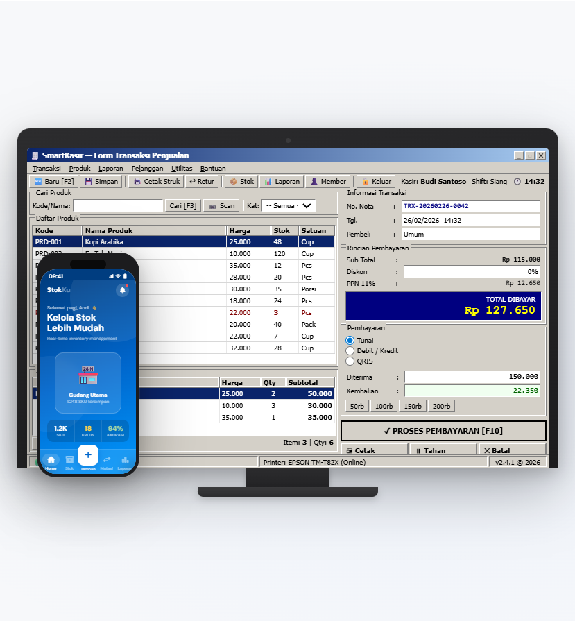 Mobile & Desktop Application